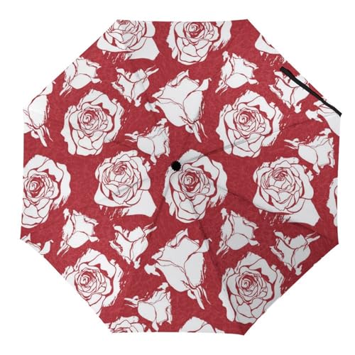 Parapluie automatique compact et robuste pour homme et femme idéal contre le vent