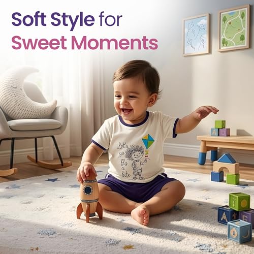 Image of LuvLap Baby Boys Full Sleeve Sweatshirt & Pyjama