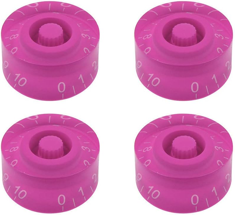 4pcs Purple Guitar Knobs Top Hat Volume Tone Speed Control Knob for Electric Guitar Parts