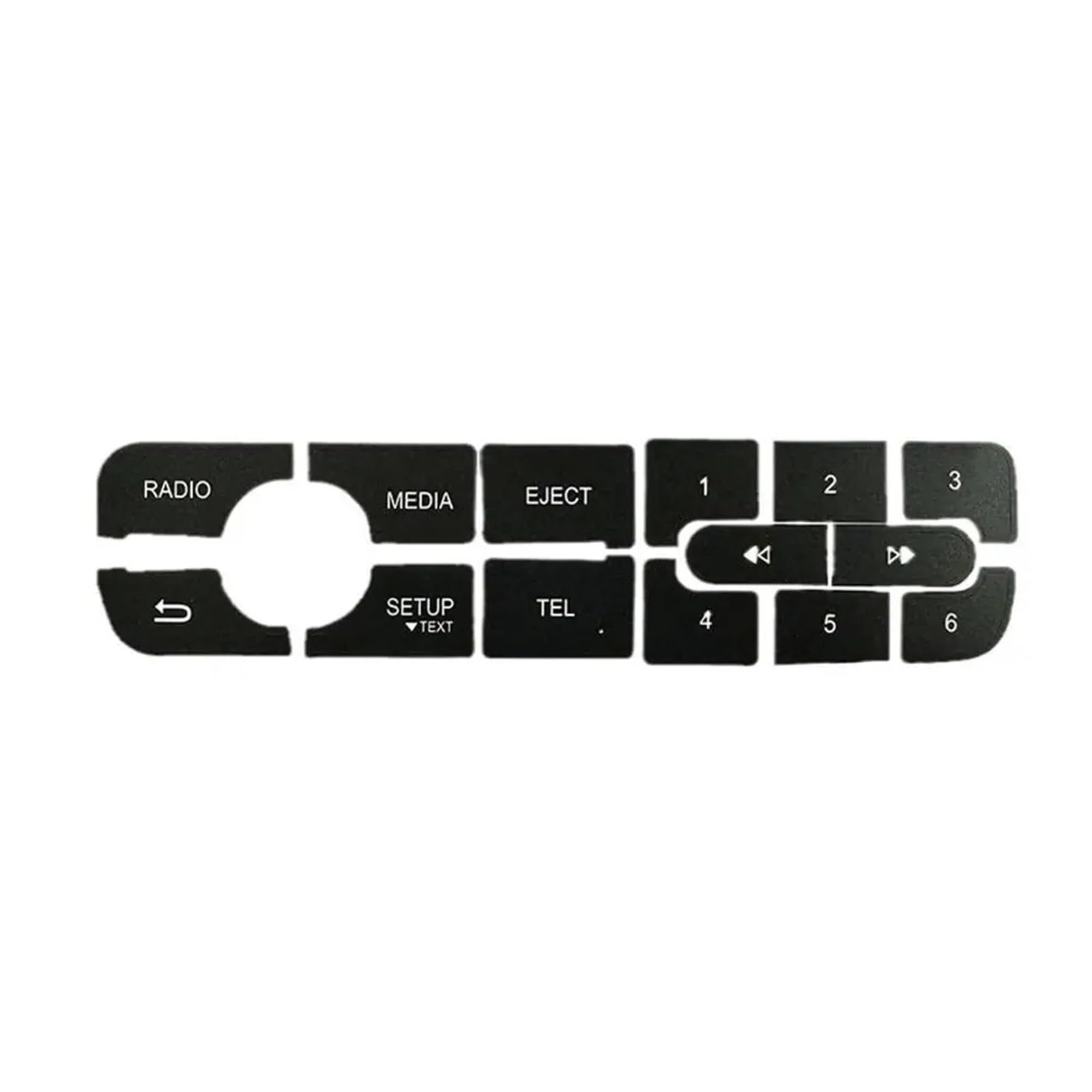 Dash Button Stickers Compatible with Megane for Master for Scenic 3 Car CD Audio Button Repair Decals Sticker Vehicles Stickers