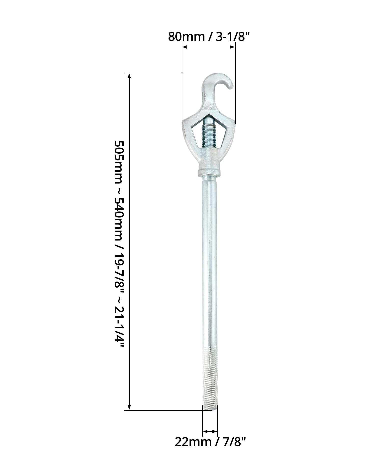 Single Head Adjustable Fire Hydrant Wrench - View #5