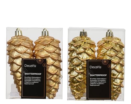 Kaemingk Christbaumschmuck Zapfen 12cm Kunststoff 2 Stück -...