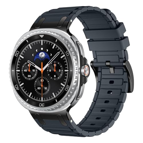 Image of Compatible with Samsung Galaxy Watch 8 Classic 46mm Strap /Galaxy Watch 8 44mm 40mm Rugged Bands Silicone for Galaxy Watch 8 /8 Classic Rubber Sport Straps (NO WATCH)