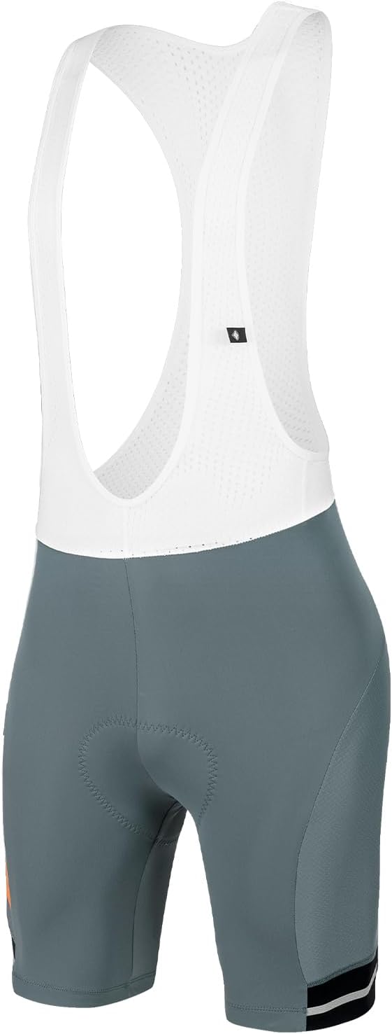 Santic Men's Cycling Bib Shorts with Phone Pockets 4D Padded Breathable Bicycle Bike Bibs Tights