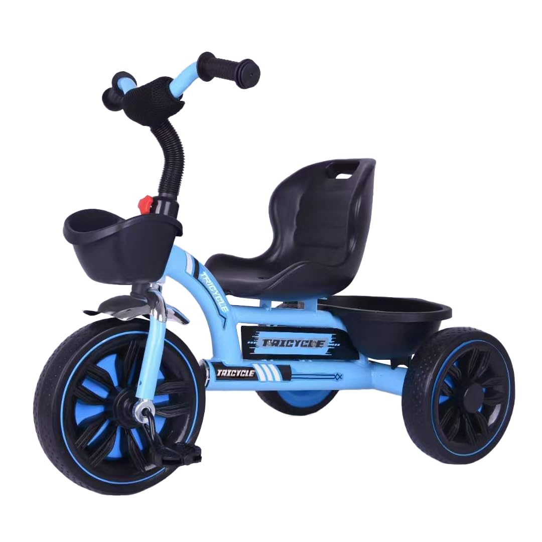 Lovely Baby Kids Tricycle, Smart Baby Three Wheels Tricycle, New Edition for Outdoor and indoor for Kids LB 1122 (Blue)