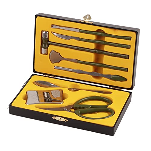 Respicefinem 8PCS Lobster Crab Cracker Tools Stainless Steel Seafood Claw Tool Set With Beautiful Wooden Package Box Ideal As Gift For Friends Works Great With All Size Seafood