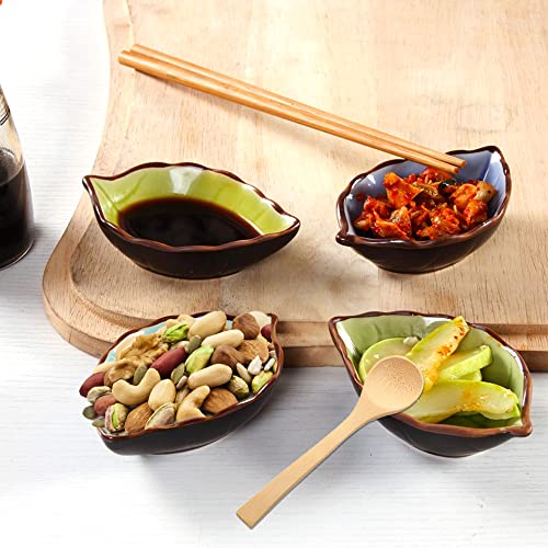 DIKEBAO 4 Pezzi Ciotole per Salse in Ceramica a