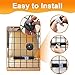 LOOBANI Dog Barrier for SUVs, Cars, Vehicles and Trucks Cargo Area, Universal Fit Adjustable Heavy-Duty Pet SUV Divider Gate with Metal Mesh for Safety Driving Travel Accessories