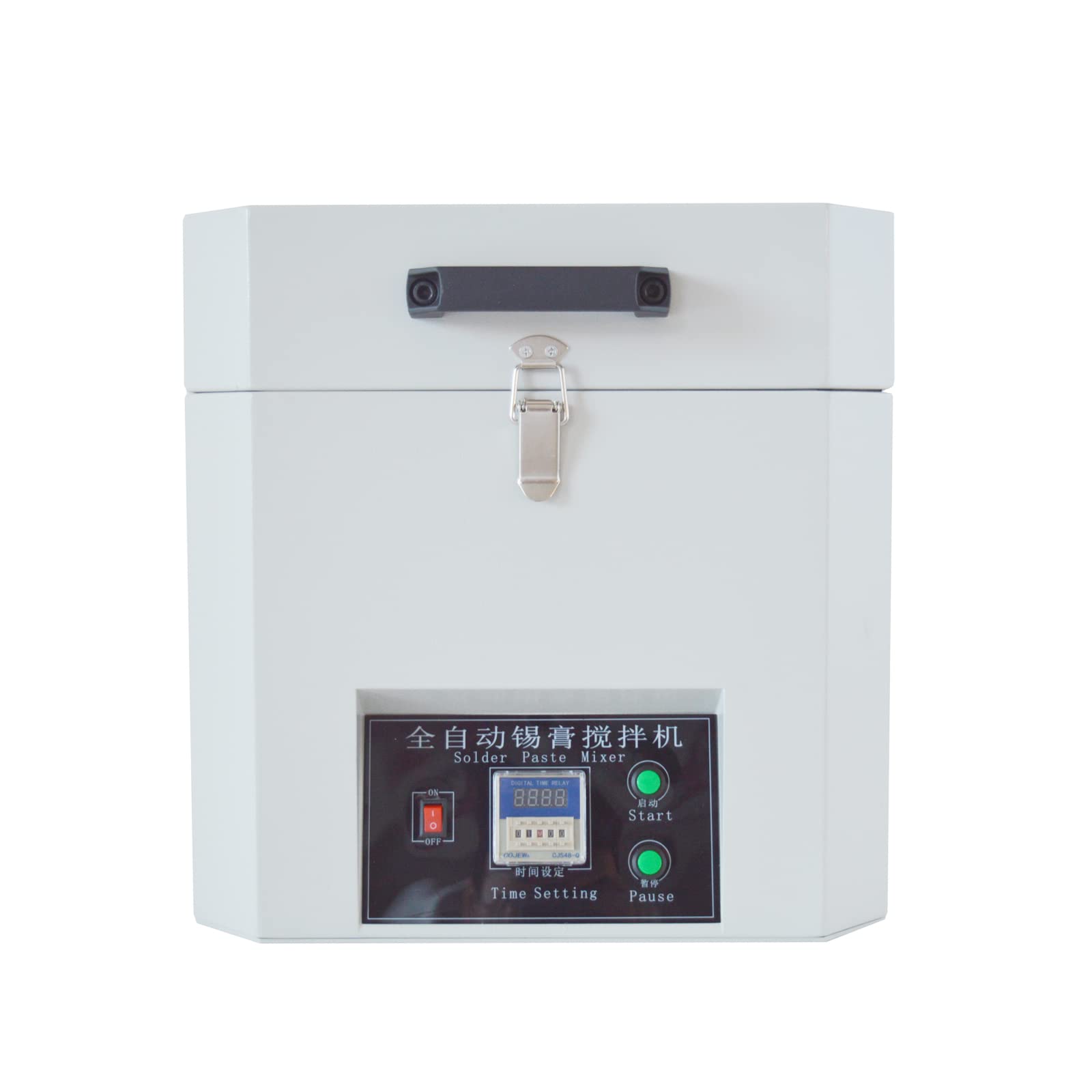 HQHAOTWU Automatic Solder Paste Mixer, Centrifugal Tin Paste Mixer with Adjustable Time and Speed 110V