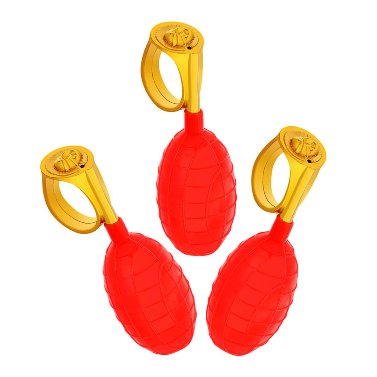 Gatuida 3 Pezzi Anello spruzzatore d'Acqua per Tutta la Anello Divertente umoristico Giochi d'Acqua complicati Giocattolo ad con spruzzo d' plastica Rosso