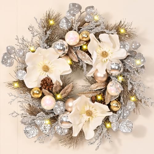 Christmas Wreath - Christmas Wreaths for Front Door, 18" Christmas