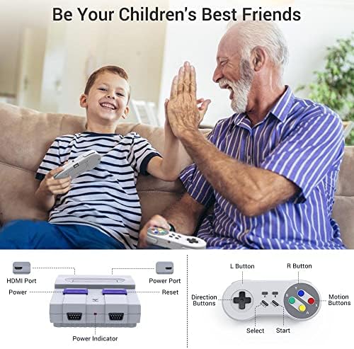 EFFUN Super Mini Retro Game Console Classic Edition HDMI HD 2 Wireless