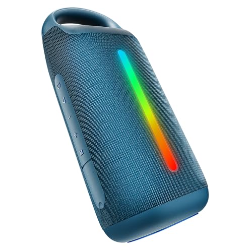 Image of Boat Stone Arc Pro Plus, Spatial Audio, 45W Signature Sound, 78mm Drivers,12 Hrs Battery, Broadcast & App Support, Bluetooth Speaker, Wireless Speaker, Portable Speaker (Tropical Blue)