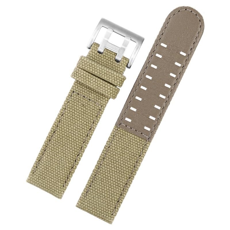 Bracelet montre nylon cuir 22mm Hamilton Khaki Field pour l'aventure