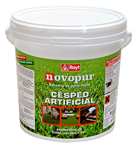RAYT-NOVOPUR CÉSPED ARTIFICIAL- 1315-85 Adhesivo bicomponente (A+B) verde para pegado de césped artificial - 6,750 kg