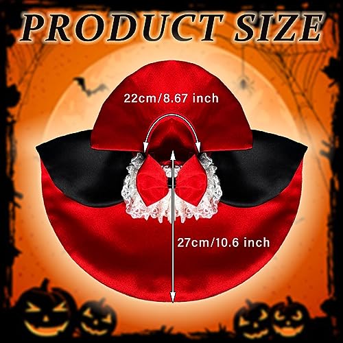 Capa de Mascota para Halloween, Vampiro Ropa para Mascotas, Disfraz De Halloween del Gatos Perros, Disfraz de Vampiro para Perros Pequeños y Gatos, Disfraz de Mascota de Halloween 2 Capa de Mascota para Halloween, Vampiro Ropa para Mascotas, Disfraz De Halloween del Gatos Perros, Disfraz de Vampiro para Perros Pequeños y Gatos, Disfraz de Mascota de Halloween
