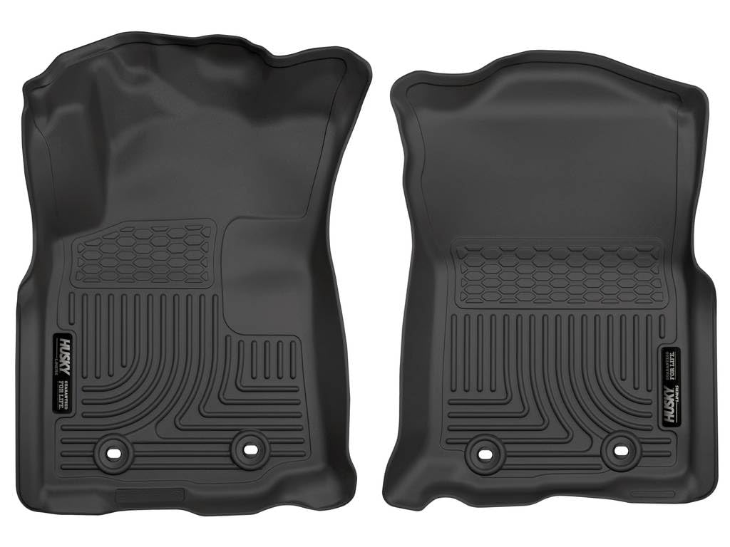 Husky Liners Weatherbeater Floor Mats Fits 2018-2024 Toyota Tacoma Double Access CAB ONLY w Auto Trans Front Row