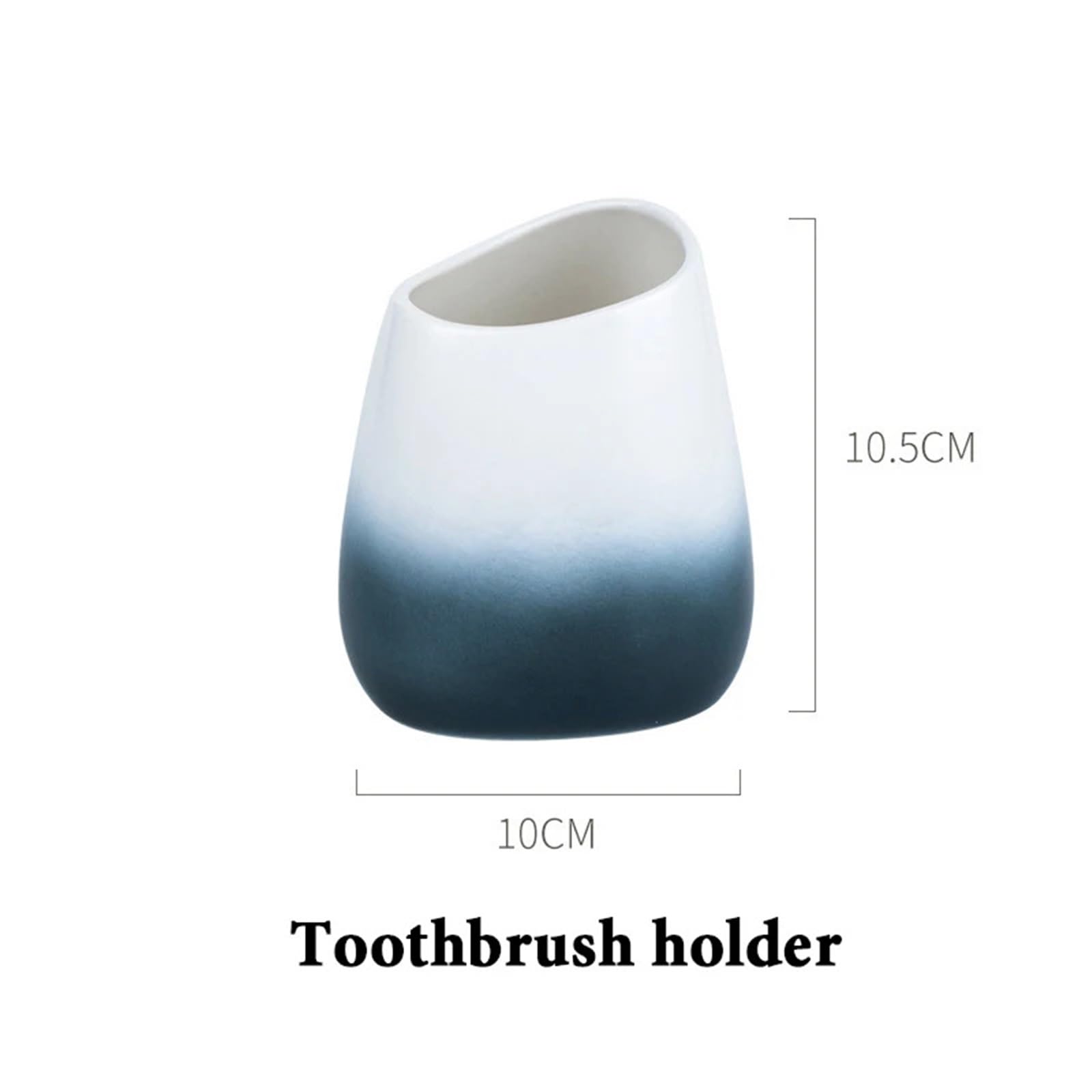 Dispensador de Jabon Set de artículos Sanitarios cerámica, Taza for Cepillo Dientes, dispensador loción, jabonera, Soporte for, Traje baño(Blue)