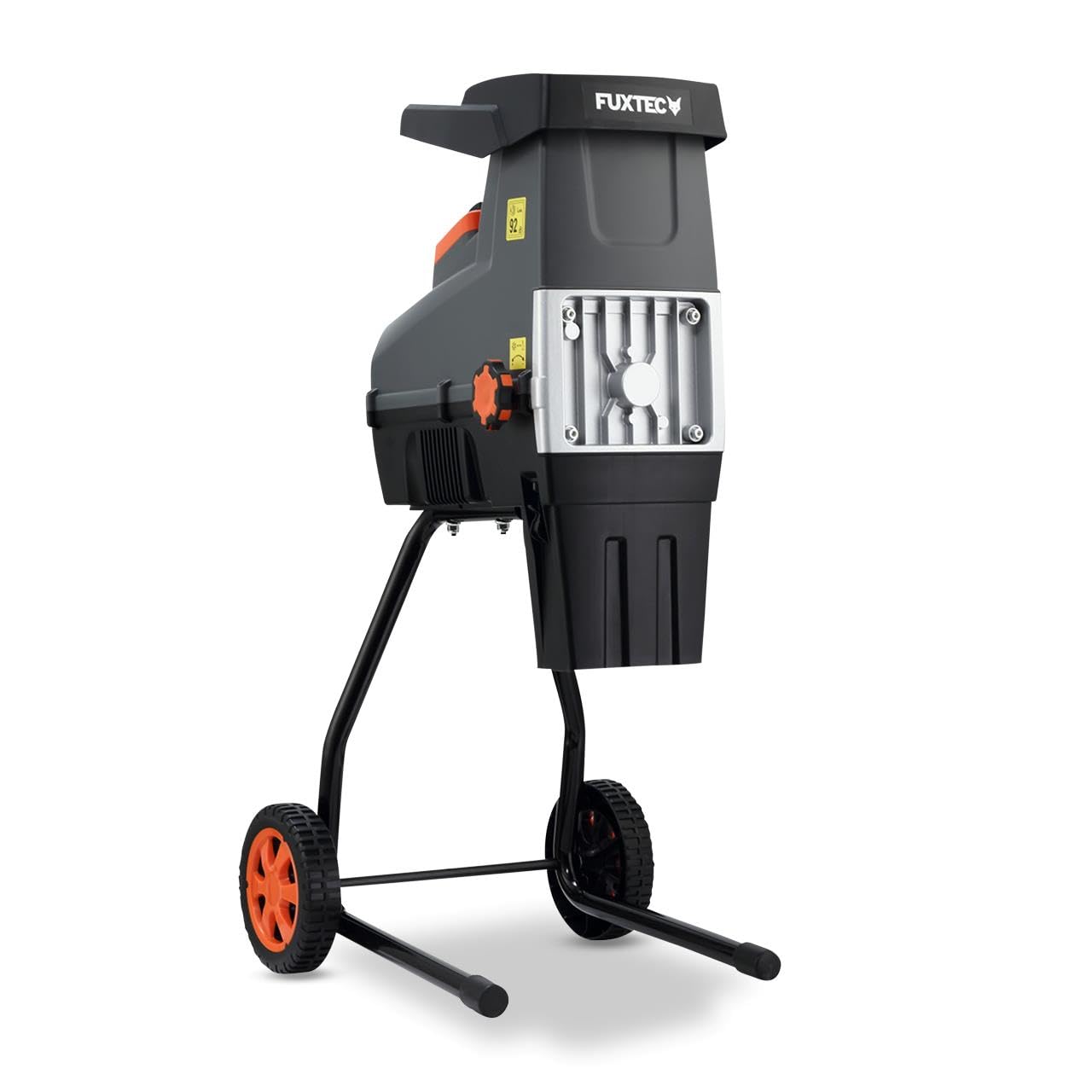 FUXTEC Biotrituratore Elettrico FX-EGH2800T – Cippatrice con Potenza 2800 W – Sistema a rullo silenzioso – Cestello raccolta 60 L – Protezione anti-inceppamento – Tritura rami fino a 44 mm