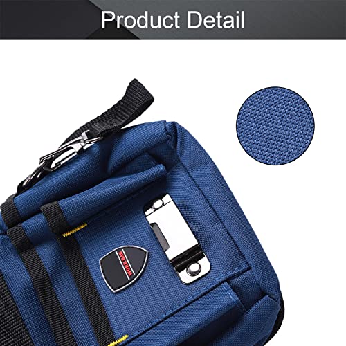 Utoolmart Professional Tool Pouch,Oxford Canvas Tool Pockets, Heavy Duty Tool Organizer,Fully Adjustable Work Belt,Waterproof,Protective Work Bag Large #TOP3