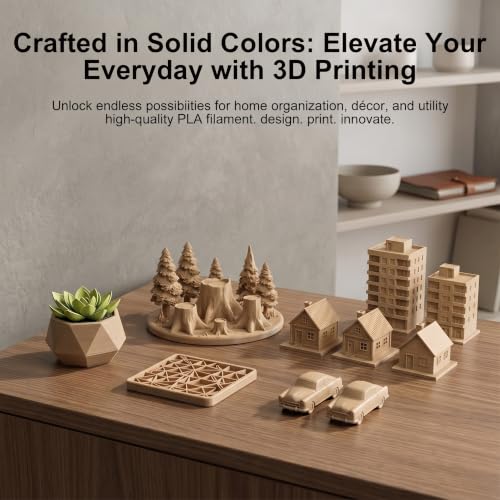 Image of 1KG 3D Printer Filament 1.75mm PLA, Wood