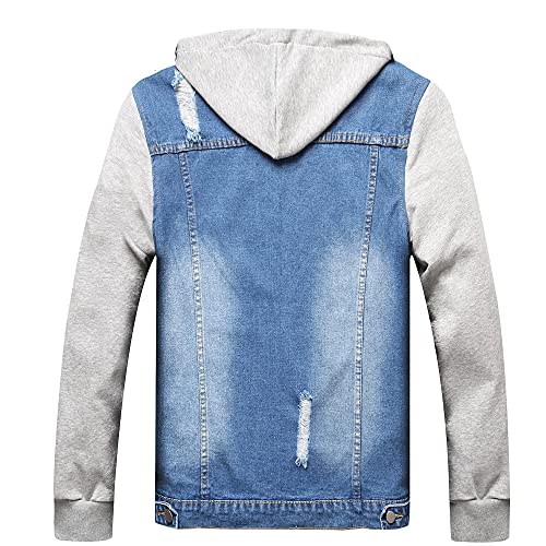 Men's Slim Fit LZLER Hoodie Jean Jacket
