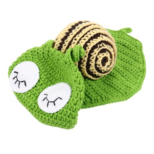Hemobllo Ensemble de Déguisement Bébé Tricoté en Laine Douce Costume Photo -Né 0-3 Mois Bonnet Élastique 37-39 CM Accessoires Photo Hypoallergéniques