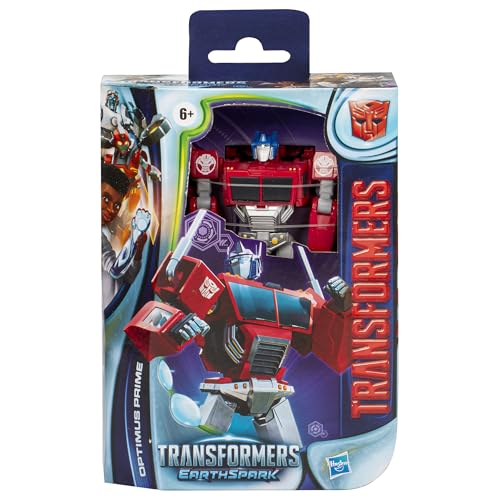 Transformers Toys EarthSpark Deluxe Class Optimus Prime, 12.5-cm Converting Action Figure - Image 2