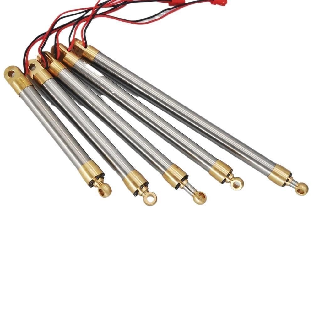Elektryczny cylinder symulacyjny średnica zewnętrzna 12mm do koparki zdalnie sterowanej DIY modyfikacja modelu zabawkowego akcesoria do popychaczy(55mm Stroke)