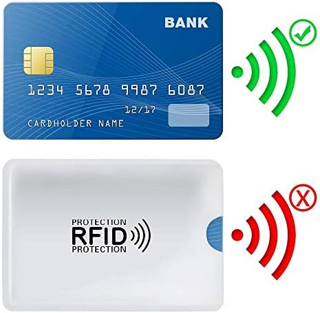 10PCS RFID Shielded Sleeve Credit Card Blocking Bank Card Anti-theft 13.56mhz UHF ID IC card Protection Identity Theft Protection