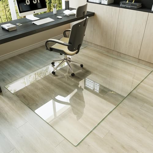 Image of Koonmi 60 inch x 80 inch Office Chair Mat for Hardwood Floors & Carpets