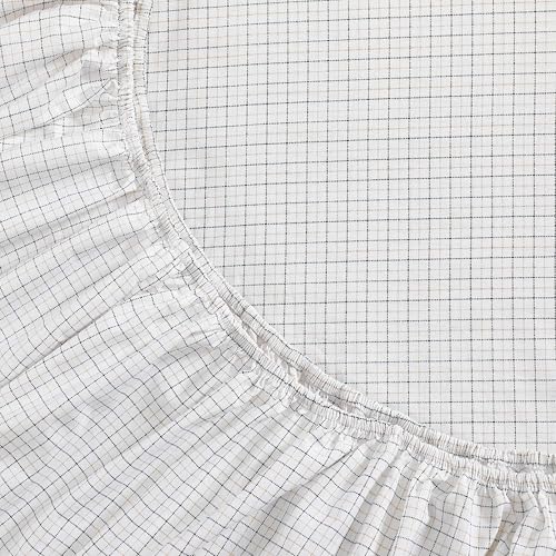Image of Tommy Hilfiger - Sheet Set, Cotton Percale Bedding with Matching Pillowcase, Crisp & Cool, Premium Quality Home Essentials (New England Plaid Beige, Twin)
