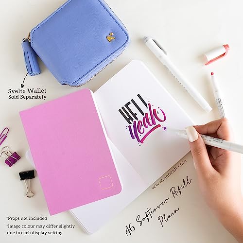 Image of NEORAH - A6 Notebook SOFT COVER | Journal REFILL | Unruled Notebook Journal | 110 GSM | 160 pages (Size 14.8 cm x 10.5 cm) Planner Journaling Writing Note Taking Diary-LAVENDER