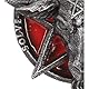 Nemesis Now Baphomet Kopf rotes Pentagramm zum Aufhängen, dekoratives Ornament, 9,5 cm, schwarz