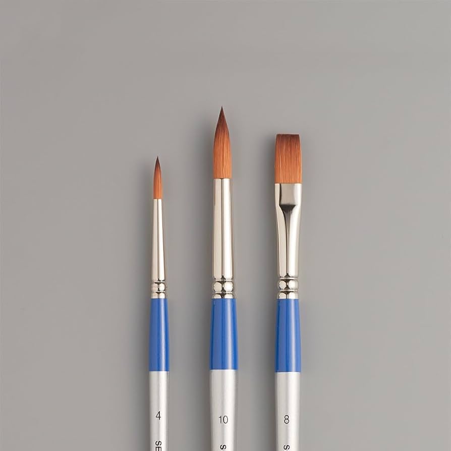 Amazon.co.jp: ホルベイン 画筆セット〔7〕 アクリル・水彩用筆 3本組