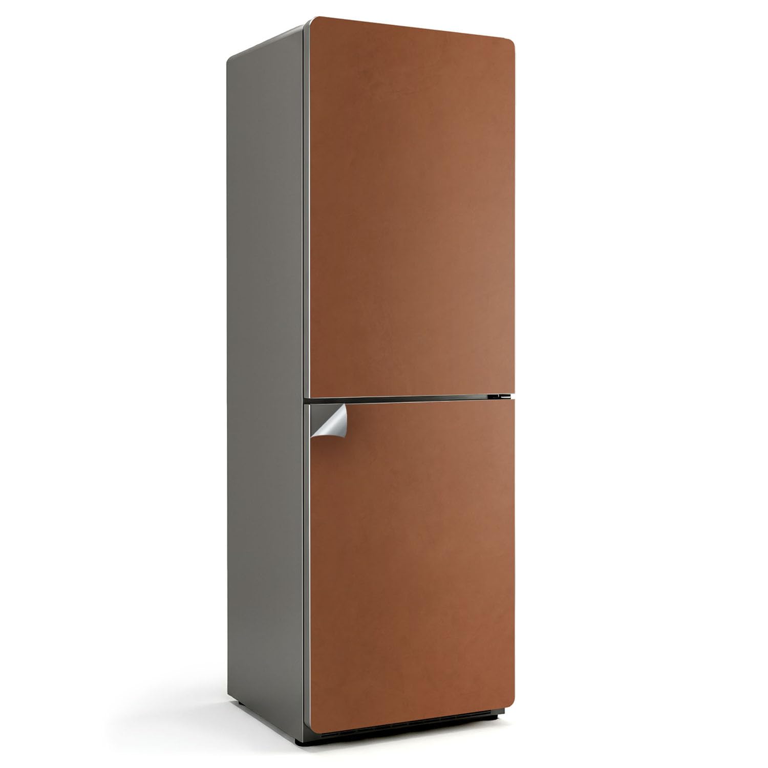 Autocollants pour frigo 60x180 marron, décalcomanie de cuisine étanche et revêtement adhésif mural