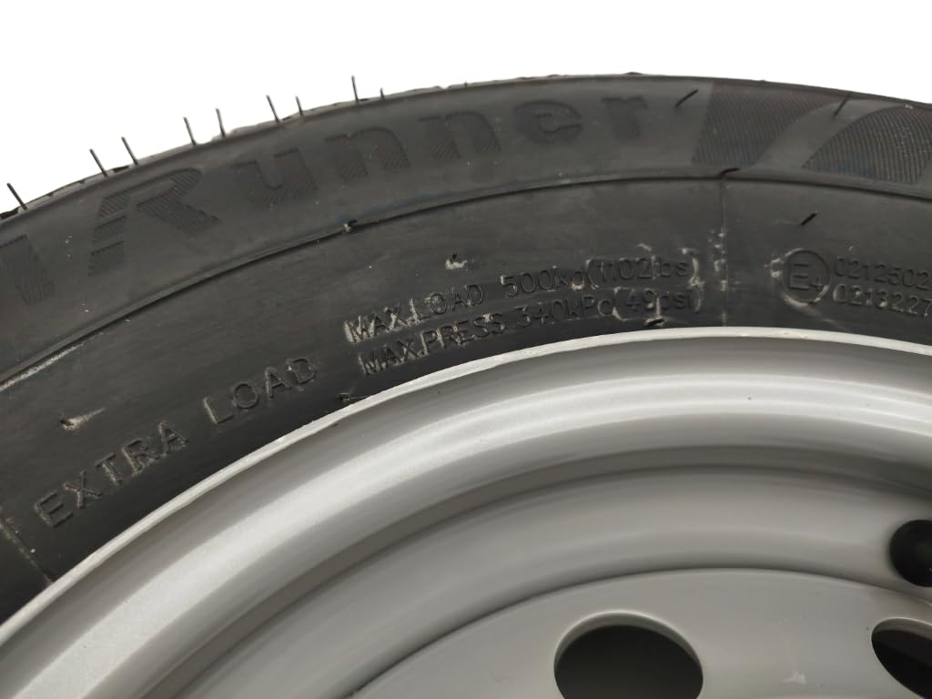 2x Komplettrad 155/80R13 84N XL für Pkw-Anhänger & Caravan – Felge 4Jx13 H2 ET30 – Lochkreis 4x100 – Tragkraft 500kg – max. 140 km/h – hochwertige Ersatzräder für Anhänger