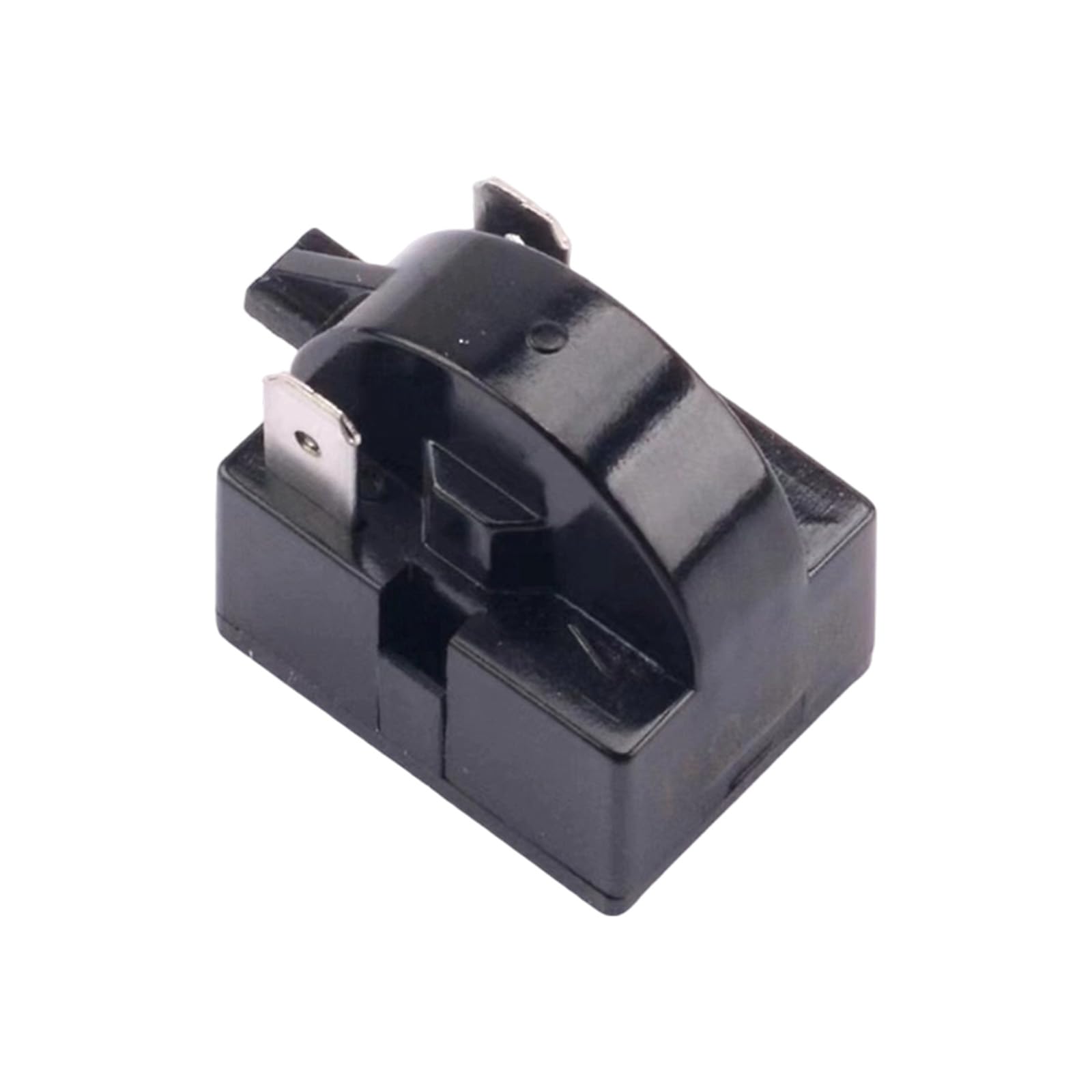 Asukohu 2Pin 15Ohm Compressor Starter Component And Overload Guard, Black Replacement Part For Compact Refrigerator And Cooling Unit Service Compressor Starter Component Overload Guard Replacement Compact Refrigerator