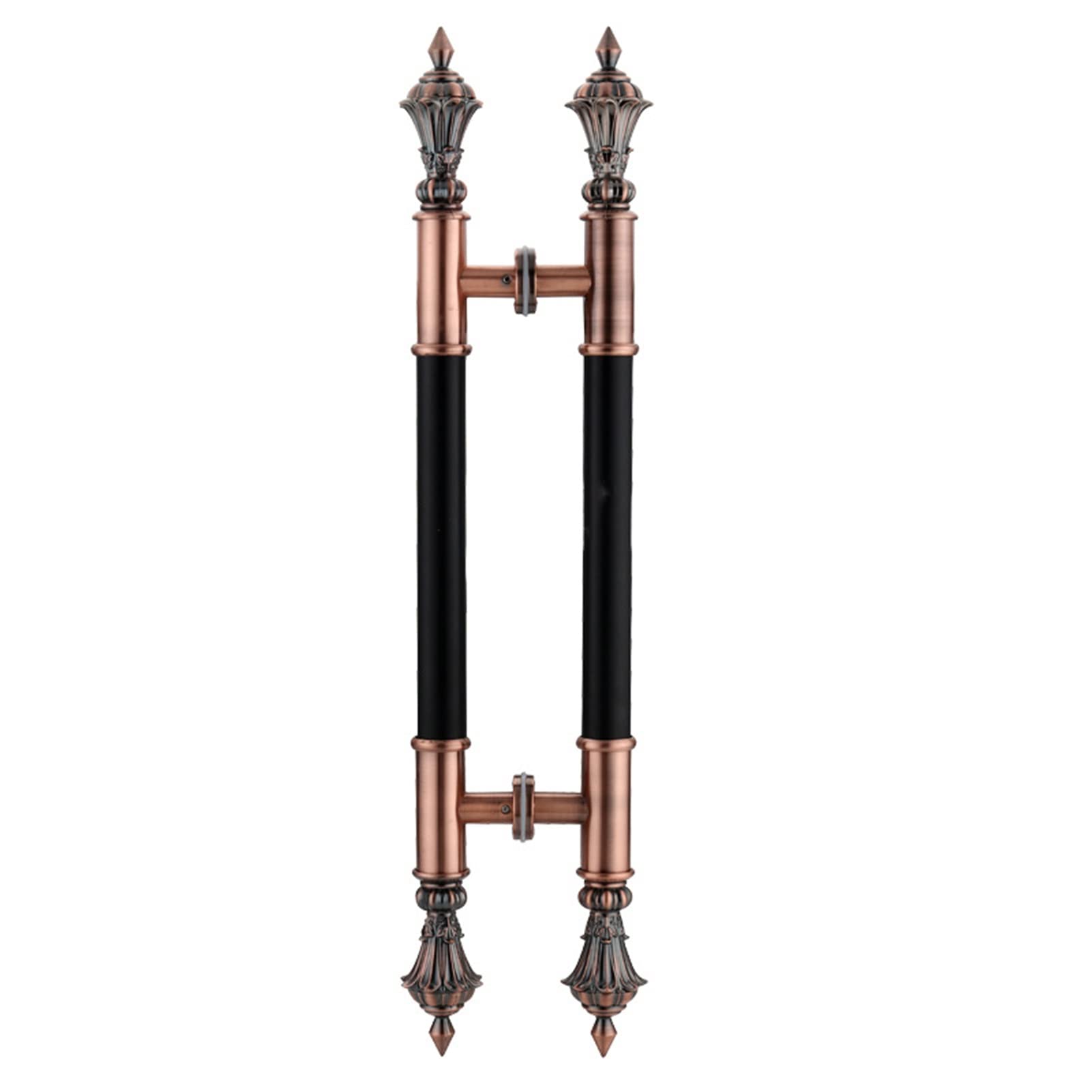Lrfvhyqnk Black Barn Door Handles Sliding Pull, European H-Shape Stainless Steel Double Sided Door Handle, Red/, 60/80Cm(,80Cm/31 1/2In)