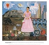 McGaw Graphic Self Portrait On The Borderline Between Mexico and The United States 1932, Frida Kahlo, Wall Decor Art Print Poster, Paper Size 11" x 14" Image Size 9.25" x 10.5" (1158)