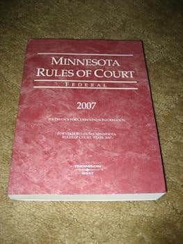 Paperback Minnesota Rules of Court 2007 (Federal) Book