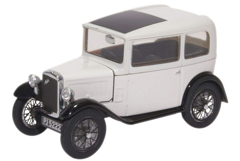 Oxford Diecast 1:43 Austin Seven RN Saloon Light Grey Collectable model 43ASS006