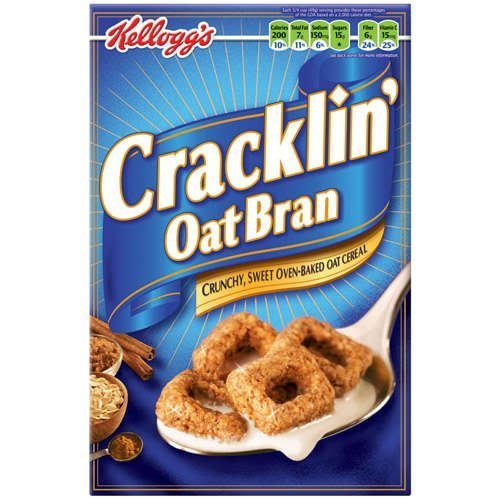 Kellogg's Cracklin' Oat Bran Cereal, 17 Oz Bran Breakfast