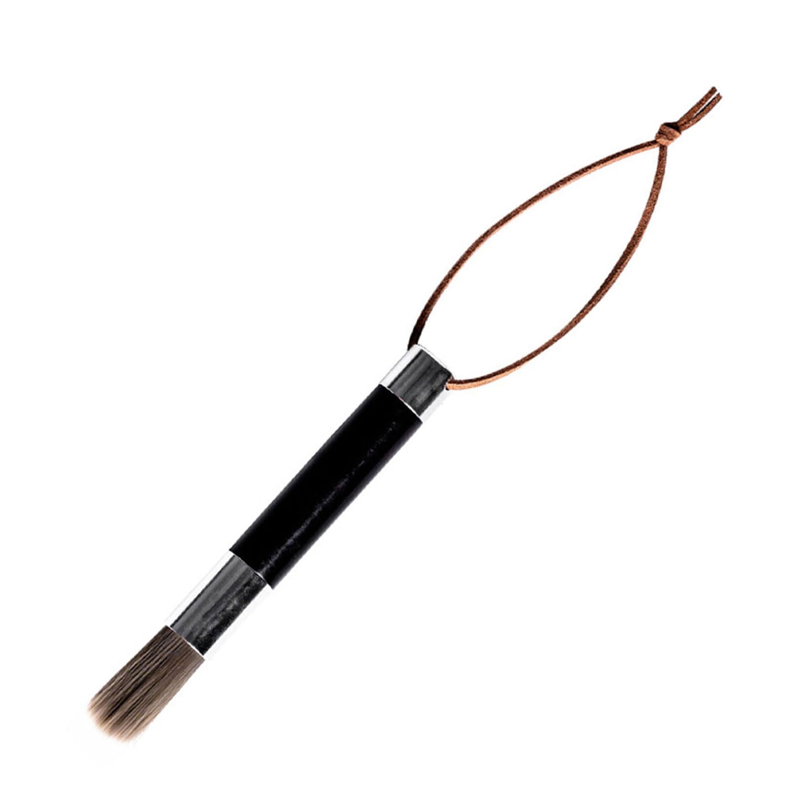 Xinsheinelry Wood Handled Espresso Machine Cleaner Coffee Equipment Cleaning Brush with Soft Bristles Practical Accessory Small Bristle Brush for Coffee Maker