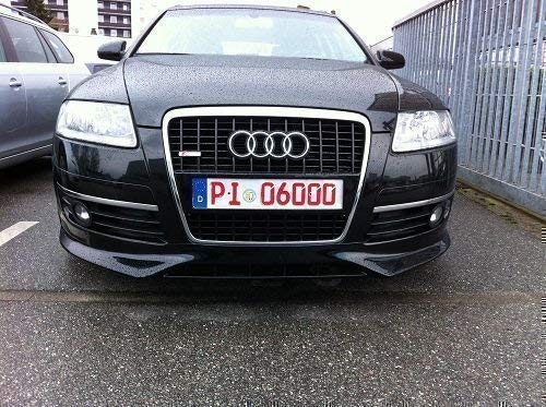 Spoiler avant pour Audi A6 C6 look RS6 lèvre de pare-chocs S Line