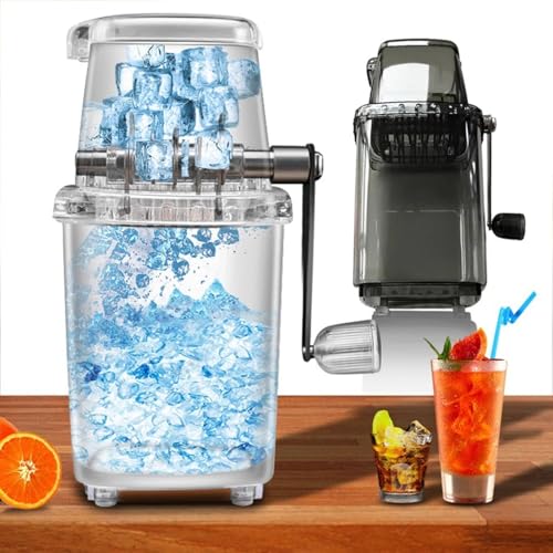 Máquina de hielo afeitada y trituradora manual para bebidas y repostería 7