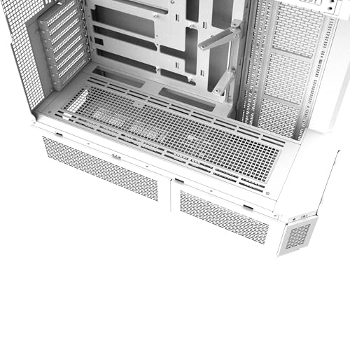 Image of Thermaltake View 600 TG; Full Tower; 420mm Radiator Support; 480mm GPU Clearance; Hidden Connector Support; Rotatable PCIe Slots; 220mm PSU Clearance; Snow; CA-11H-00F6WN-00