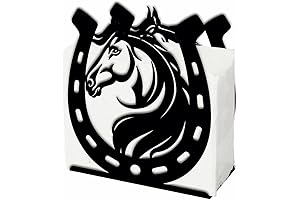2 Pack Horseshoe-Shaped Napkin Holder Decor Rustic Western Napkin Stands For Kitchen...