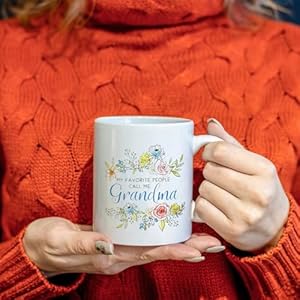 Grandma Ceramic Mug, 11oz, Double Side Printed, Perfect for Gifting, Mother's Day, Grandparents Day Grandma Ceramic Mug 11oz Double Side Printed Perfect for Gifting Mothers Day Grandparents Day