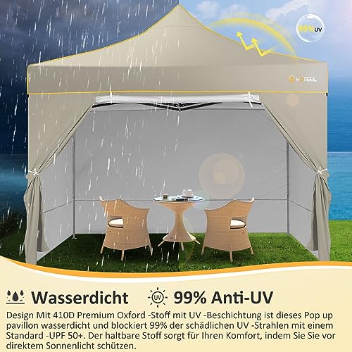 Image of 𝐇𝐨𝐭𝐞𝐞𝐥 10x20ft Waterproof, Stable, Winterproof Party Tent, UV Protection 50+, Khaki